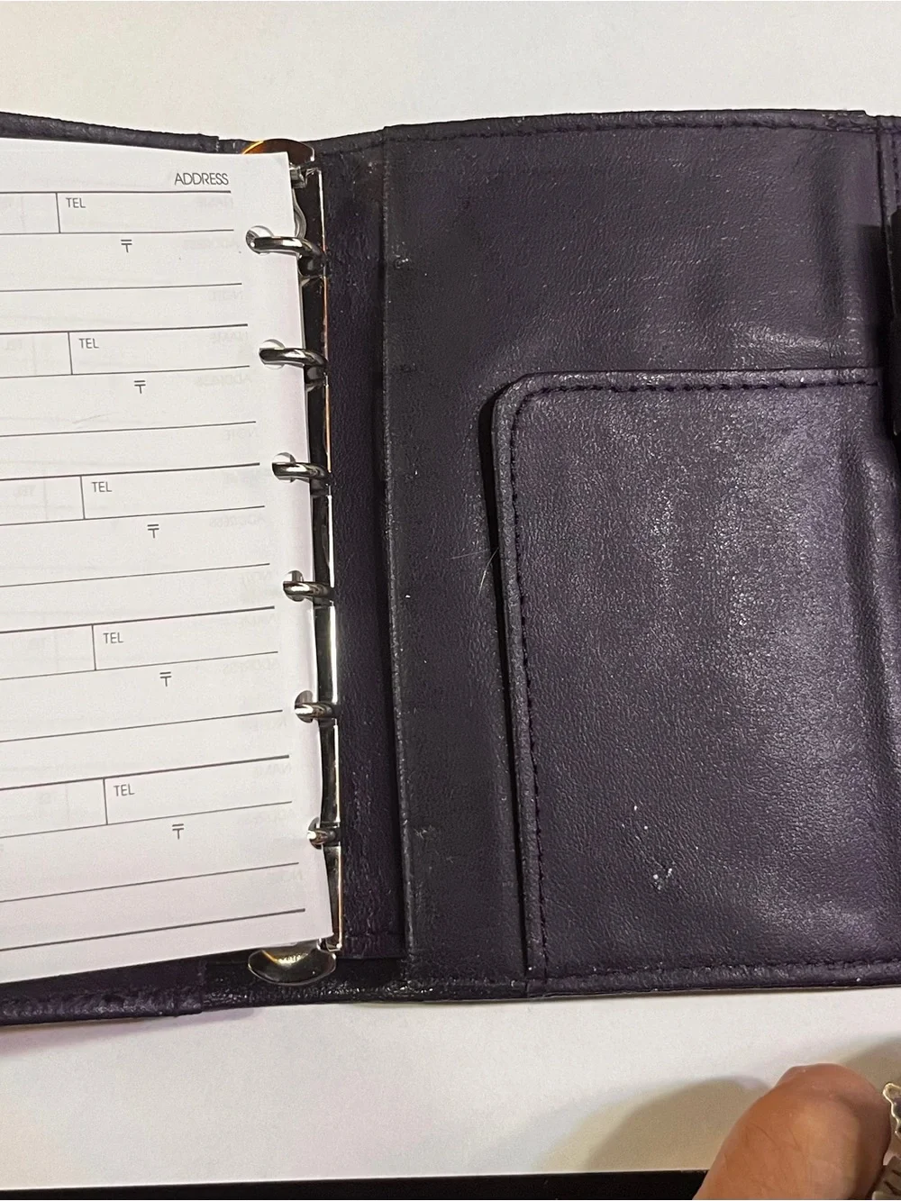 Dior agenda Dark Blue Leather planner  Christian Dior address book